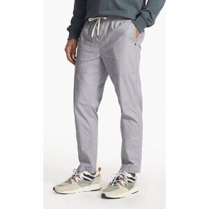 Vuori Ripstop Pant Dura Terra Straight Elastic Waist Drawstring Mens SzS Cotton